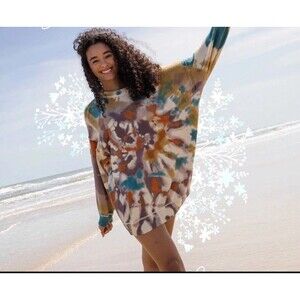 NATURAL LIFE Multicolor Tie-Dye Sweater